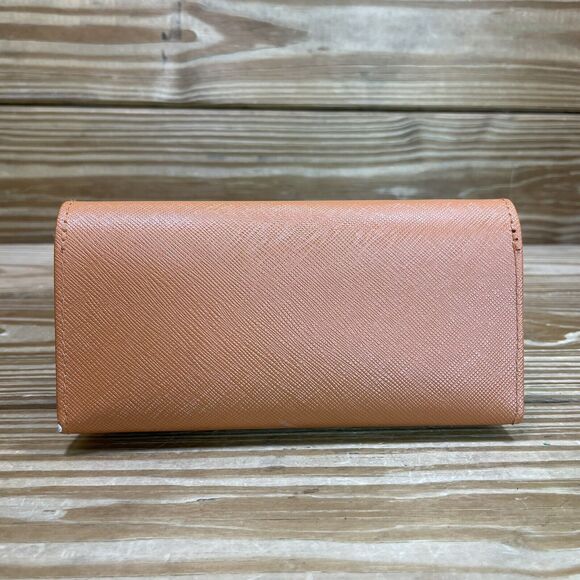 Tory Burch Sunglasses Case Orange Leather Magnetic Eyeglasses Case - Picture 4 of 10